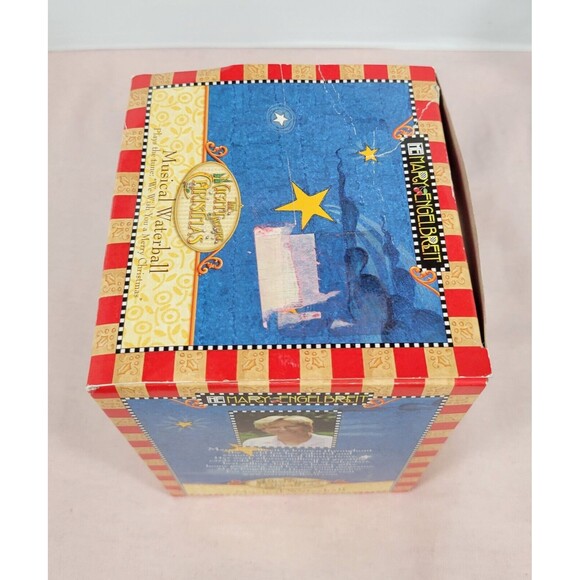 Mary Engelbreit Musical Snow Globe We Wish You a Merry Christmas Enesco 2006 NIB - Picture 4 of 5